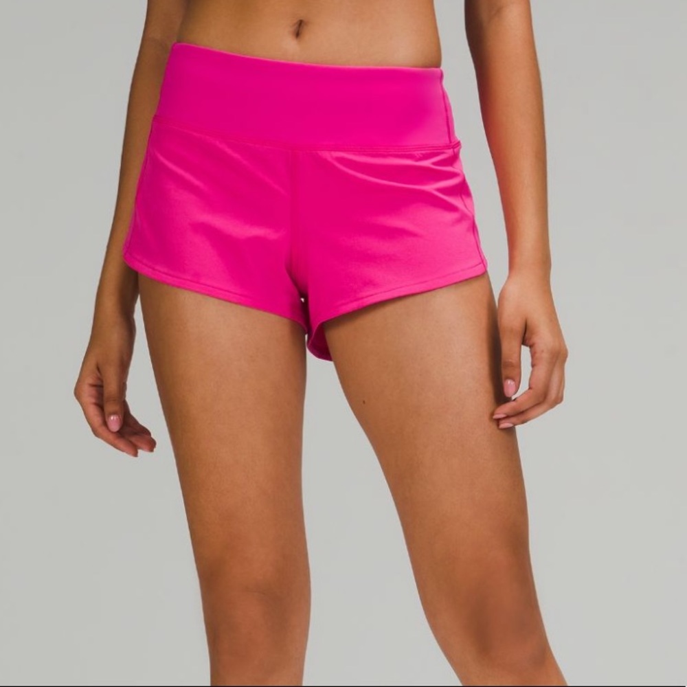 Lululemon Sonic Pink Speed Up Shorts 2.5”